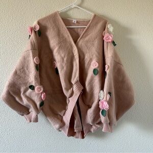 Blank Palette Women’s Cardigan Jacket Fits Medium Oversized Koket Cutesy Koket